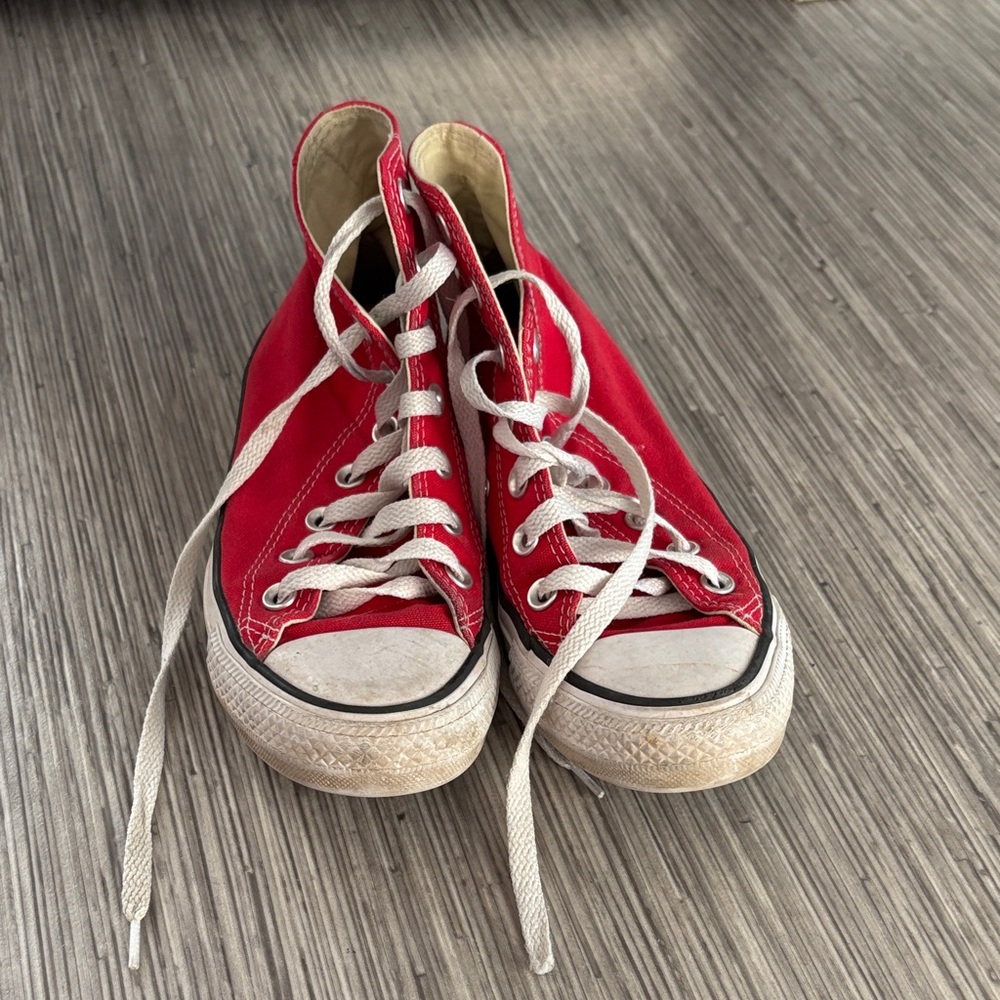 Converse Kids Red High-Top Sneakers